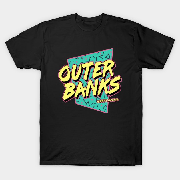 Outer Banks North Carolina Vintage Retro OBX NC T-Shirt by weenoliumco